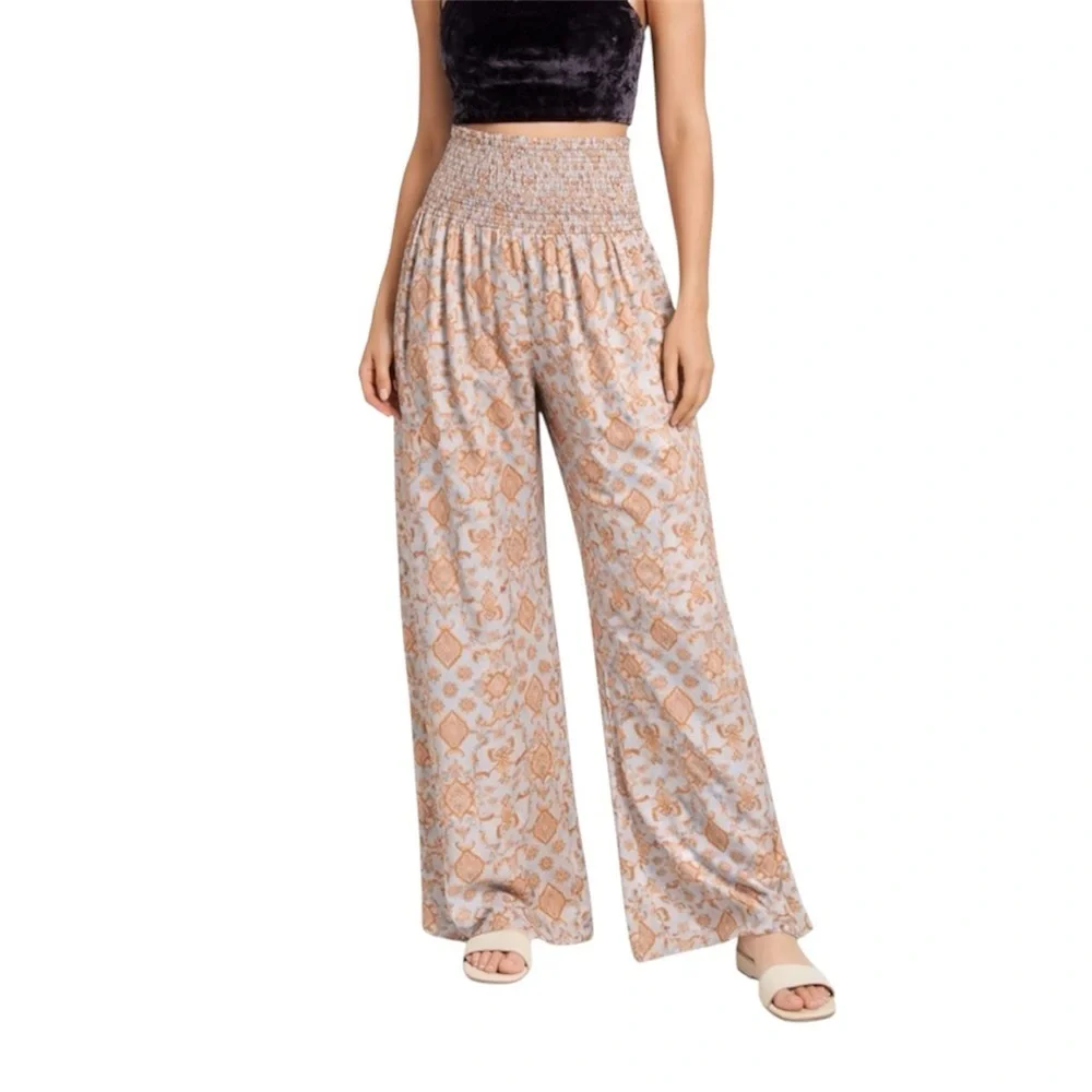 Free People Intimately Misty Mornings Sleep Pant In Blue Combo 💕